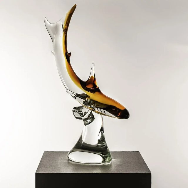 1970s Murano Glass Jaws Sculpture, 1960s For Sale - Image 5 of 8