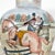 Traditional Vintage Equestrian Fox Hunting Scene Vase For Sale - Image 3 of 10