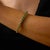 1970s Vintage Turquoise 14k Yellow Gold Bangle For Sale - Image 5 of 7