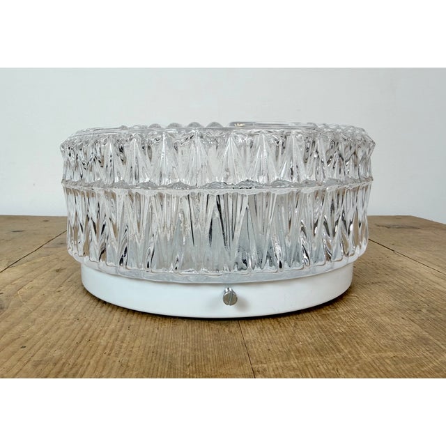 Vintage Glass Wall Light, 1970s For Sale - Image 4 of 17