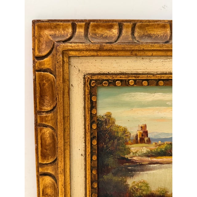Vintage Framed Landscape Painting, Signed For Sale - Image 4 of 10