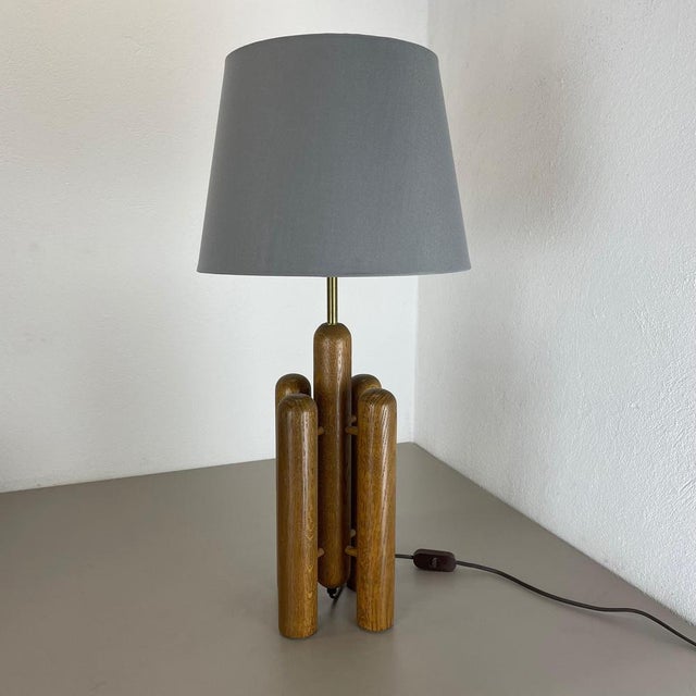 Article: wooden organic table light producer: temde lights, germany origin: germany age: 1970s original vintage 1970s...