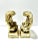 Vintage Gold Gilt Shell Bookends – Neoclassical Rococo Pair For Sale - Image 4 of 6