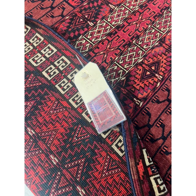 1900s Antique Saryk Rug For Sale - Image 4 of 5