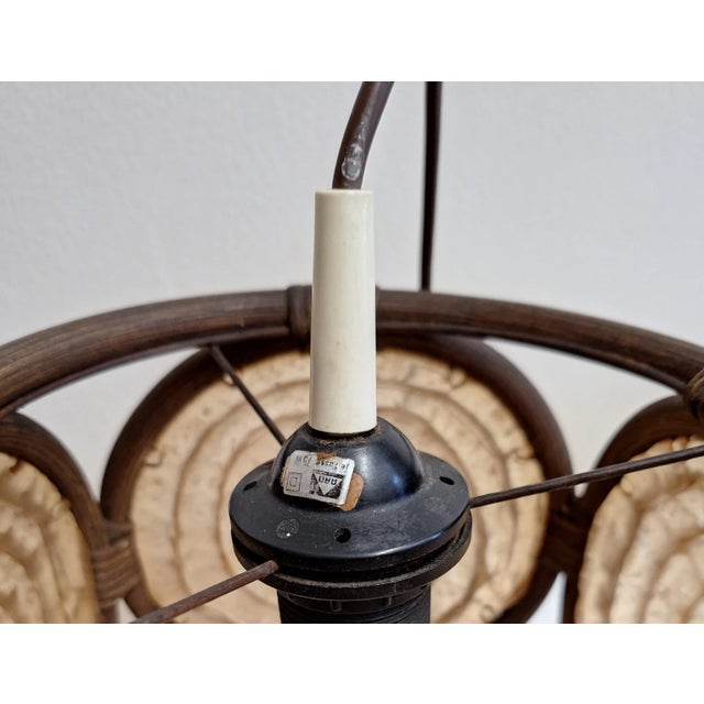 Brown Vintage German Ceiling Lamp from Aro-Leuchten, 1980s For Sale - Image 8 of 9