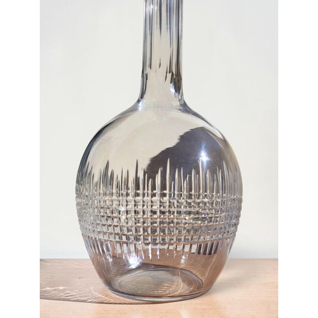 Baccarat crystal decanter, Nancy pattern Height 33 cm Diameter approximately 12 cm In good condition / untarnished /...