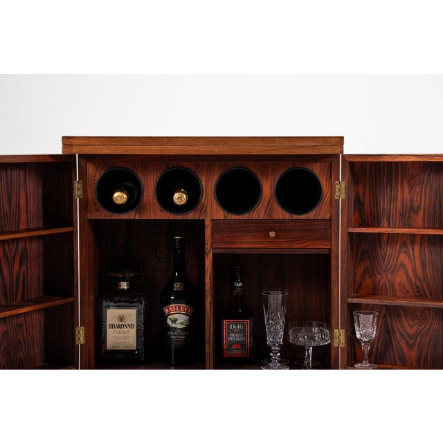 Vintage Wooden Cube Bar Cabinet by Torbjørn Afdal for Bruksbo, 1960s For Sale - Image 9 of 18