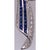 18 Karat White Gold Sapphire and Diamond Bow Pin 1.10 TDW For Sale In New York - Image 6 of 12