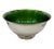 Vintage Mid Century Wallace Unused 9109 Silverplate Bowl With Bright Green Interior For Sale