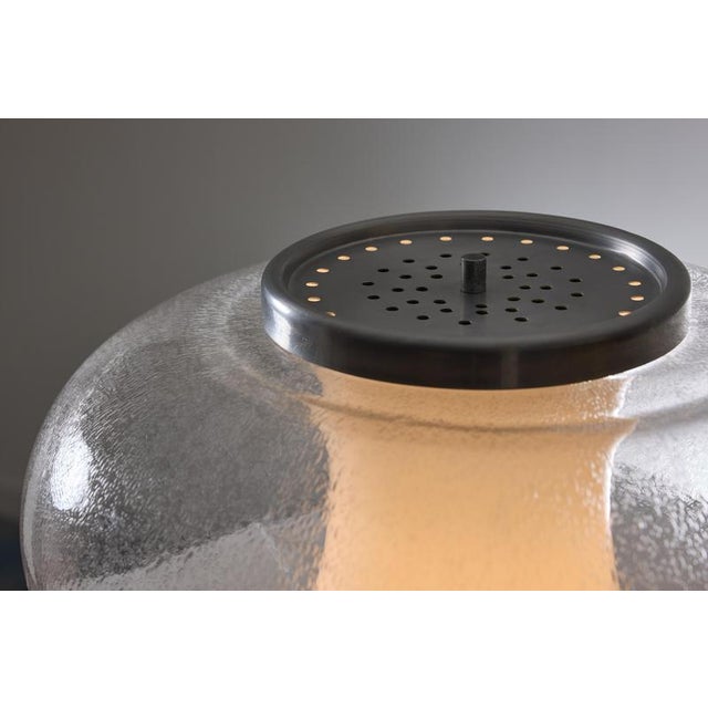 Italian Murano Glass Table Lamp, 1970, in Very Good conditions. Designed 1970 to 1979 I have official proof of...