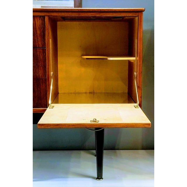 1960s Danish Modern Jentique Furniture Tola and Rosewood Credenza