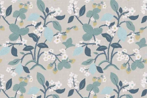 Strawberry Hill Amber Fabric by the Yard