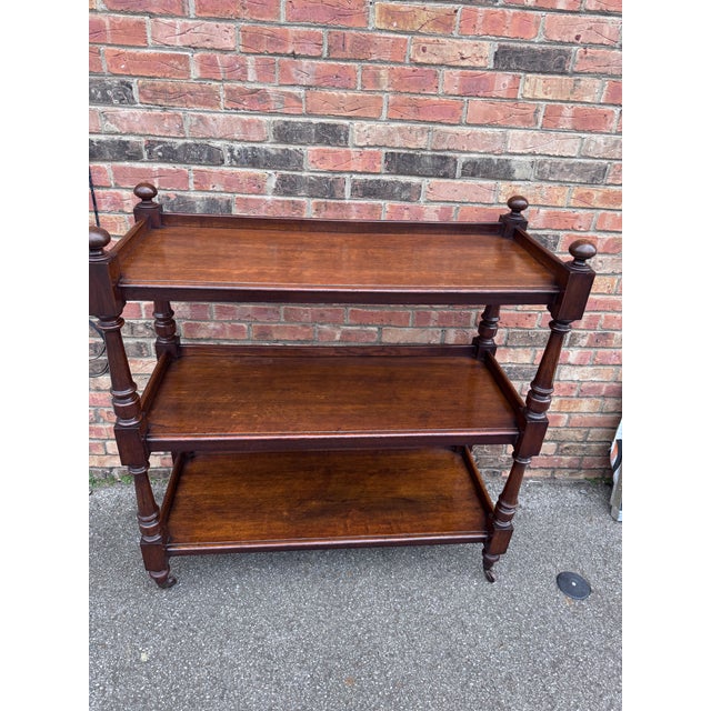 Wood 19th Century English Etagere / Trolley For Sale - Image 7 of 11