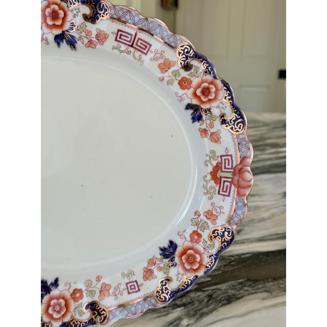 Made in England Antique Samuel Radford, LTD Imari Style Platter For Sale In Seattle - Image 6 of 13