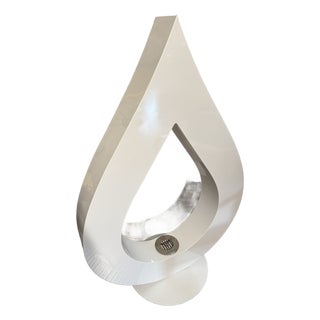 Sculptural Italian Bioethanol Fireplace by Acquafuoco For Sale