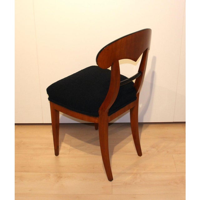 Biedermeier Cherry Veneer Shovel Chair, South Germany, 1820s For Sale - Image 10 of 15