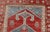 Antique Kurdish Medallion Gallery Runner in Red, Denim Blue, and Eggshell 4'8 X 10'6 For Sale - Image 9 of 12