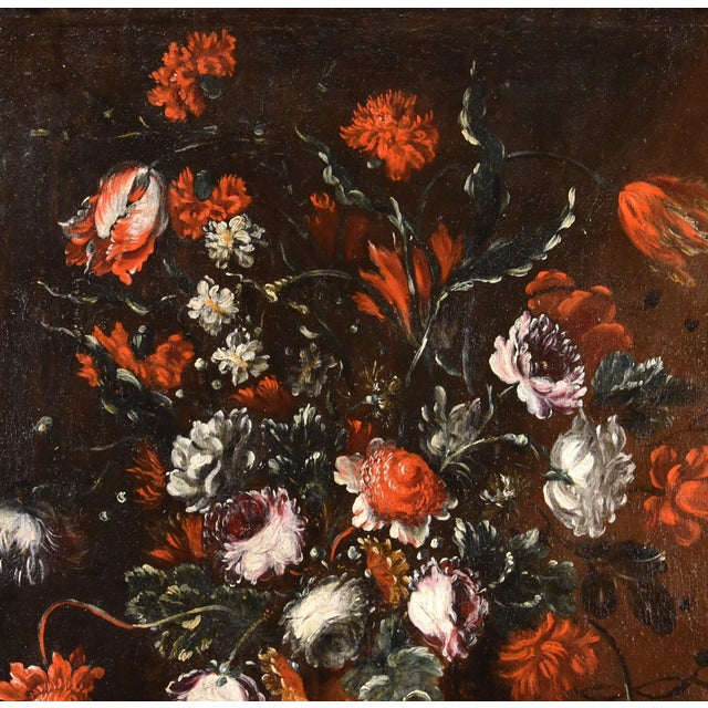 Still life Flowers Francesca Volò Smiller 17th century Painting Oil on canvas Lombard school Old master This piece is...
