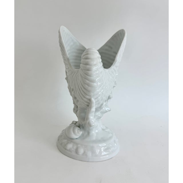 Porcelain Blanc De Chine Nautilus Shell Vase For Sale In Los Angeles - Image 6 of 7