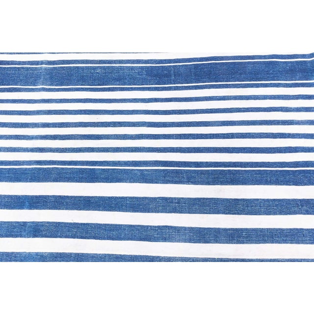 Textile Vintage Indian Dhurrie Rug Doris Leslie Blau For Sale - Image 7 of 8