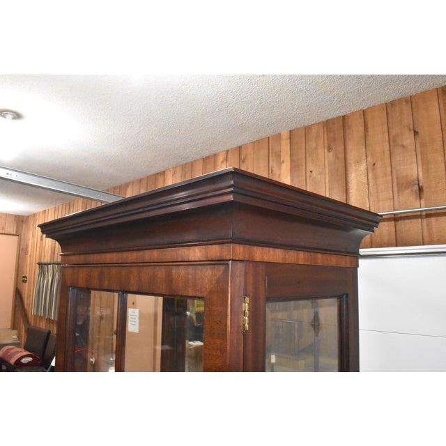 Henkel Harris Mahogany Chippendale Display Cabinet Style 2301 For Sale - Image 11 of 16