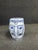 Chinese Blue & White Porcelain Hexagonal Garden Stool For Sale - Image 4 of 8