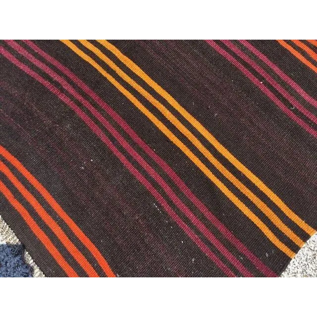 1960s 1960's Handmade Kilim Rug - 65"x109" For Sale - Image 5 of 6