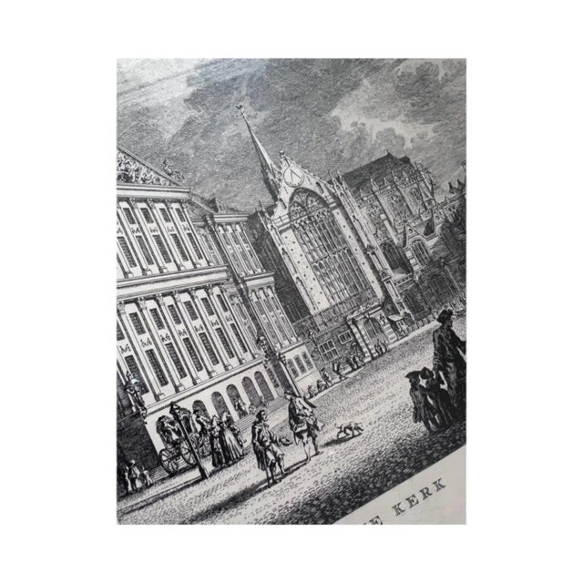 Pair of 18th-Century Fouquet Gravures of Amsterdam - Later Prints For Sale - Image 9 of 10