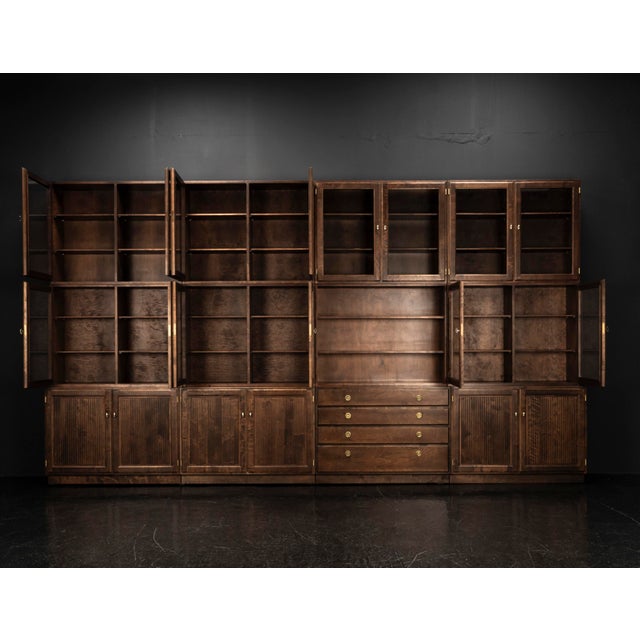 Brown Vintage Anjala Series Modular Bookcase by Olli Borg for Asko Oy, 1960s For Sale - Image 8 of 18
