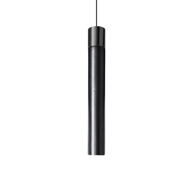 Black Minimal' Ceramic Pendant Light by David Pompa for Kdln in Black and Copper For Sale - Image 8 of 11