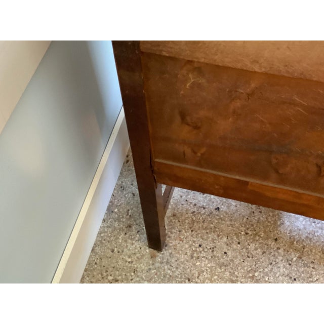 Wood Vintage Art Deco Waterfall Credenza For Sale - Image 7 of 8