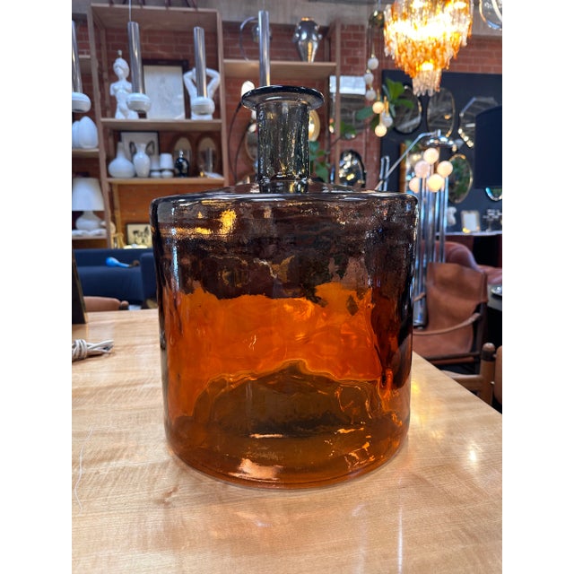 1980s Vintage Italian Oversize Murano Red Vase 1980s For Sale - Image 5 of 8