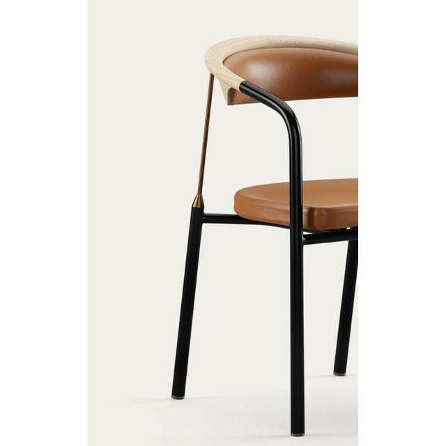 Chairman Chair in Oak with Upholstery in Cognac by Henrik Tengler for One Collection For Sale - Image 9 of 17