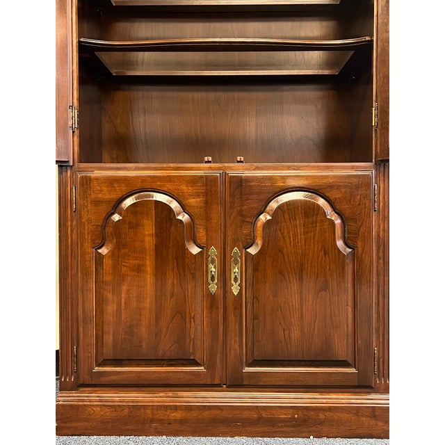 Ethan Allen Georgian Court Cherry Display Cabinet For Sale In New York - Image 6 of 11