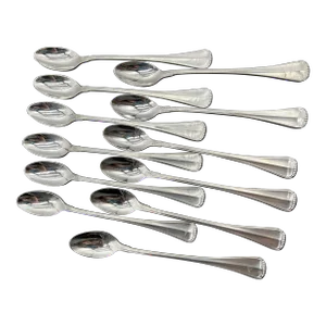 1970s Vintage Towle Stainless Hamilton, Made in Germany, Iced Tea Spoons-Set of 12