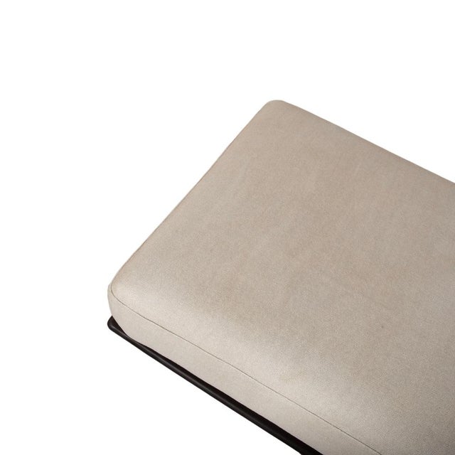 Soft Dream Fabric Stool Cream Beige by Antonio Citterio for Flexform For Sale - Image 6 of 12