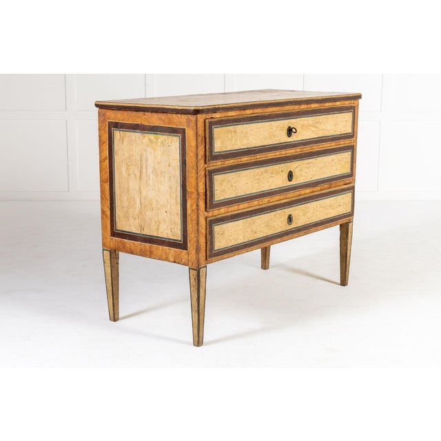 Antique Italian Painted Commode, 1700s For Sale - Image 4 of 10