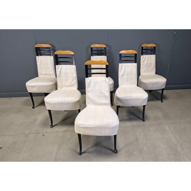 Vintage Dining Chairs from Giorgetti, 1970s, Set of 6 For Sale - Image 15 of 15