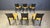 Textile Vintage Black Leather and Fabric Dining Chairs, 1980s, Set of 6 For Sale - Image 7 of 14