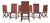 Set of Eight French Provincial Leather Oak Curule Dining Chairs For Sale