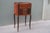 French Louis XV style side table / nightstand. Parisian work around 1920. The doors are decorated with trompe l'oeil...