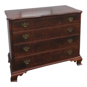 Penninqion Furniture Flame Mahogany Dresser Bathroom Vanity With Mirror