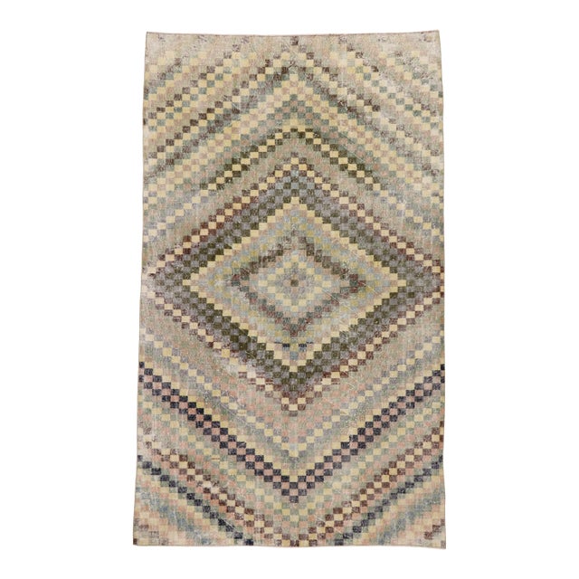 Vintage Turkish Sivas Rug - 05'07 X 09'02 For Sale