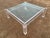 1970s Vintage Mid Century Modern Lucite Glass Top Coffee Cocktail Table For Sale - Image 5 of 18