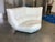 Super Cool Contemporary Italian White Leather Double Curved Chair For Sale - Image 9 of 9