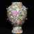 Traditional Vintage Famille Rose Porcelain Jar – 20.5" Floral Millefleur Vase With Lid For Sale - Image 3 of 9