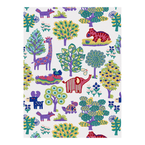 The House of Scalamandré Nursery Crewel Fabric, Pastels