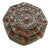 Vintage Nepal Tibetan Box | Inlaid Coral & Turquoise For Sale