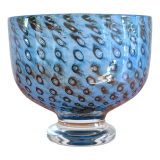 Large Glass Art Bowl by Bertil Vallien for Kosta Boda For Sale