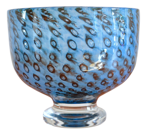 Large Glass Art Bowl by Bertil Vallien for Kosta Boda